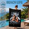 Rap Legend In Blue Beach Towel, Microfiber Beach Towel, Perfect For Pool, Beach, Travel, Home Decor Beach Party Fan Gifts