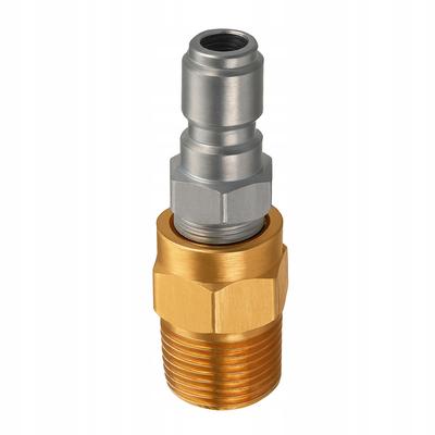 Schnellkupplungsstecker M22M–3/8 QuickPlug – Außengewinde M22 | Verzinkter Stahl | Für Hochdruckreiniger und Zubehör