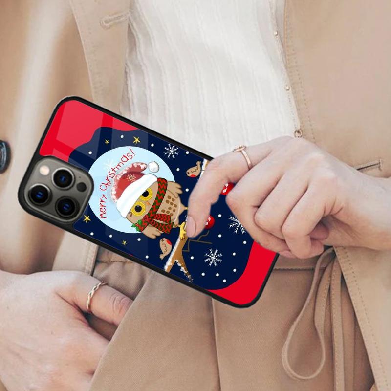 Christmas Owl Funda Magnetic Phone Case For APPLE iPhone 17 Air 16 14 13 12 Pro Max 15 Plus Wireless Charge With MagSafe Cover