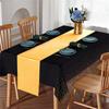 AEE4-4Pcs Disposable Plastic Tablecloths Table Runner Set Satin Table Runner For Wedding Birthday Party Decorations