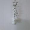 Delicate Keychain With Beaded Detail Alloy Keyring Women Bag Accessory Fashion Dog Pendant Ornament For Everyday Use