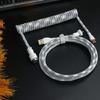 Coiled Keyboards  Cable Aviation Cord TypeC to USB A for Mechanical Game  Keyboards  Charging Cord