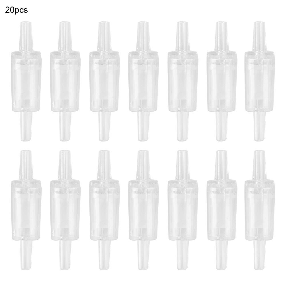 20PCS Plastic Aquarium Air Pump Unidirectional Check Valve Fish Tank Supplies Accessory