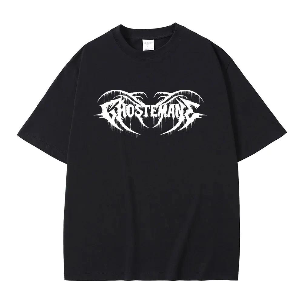 Letní pánské tričko s grafickým potiskem Módní Hip Hop Metal Rock Gotické tričko Streetwear Oversized tričko Unisex Harajuku Topy Tričko