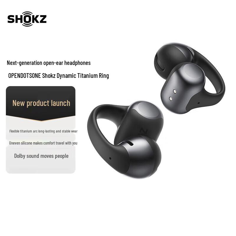 Shokz OpenDots ONE E310 Open-Ear Clip-On Bluetooth Earphones