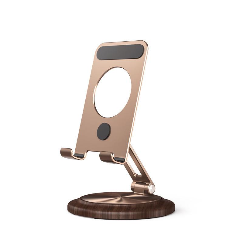 

Desktop Phone Tablet Holder Aluminum Alloy Rotatable Stand For Study And Video Calls