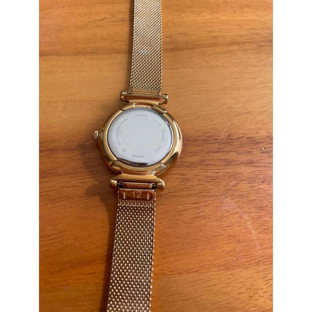 Used FOSSIL Women's Watch Mesh Belt CARLIE MINI
