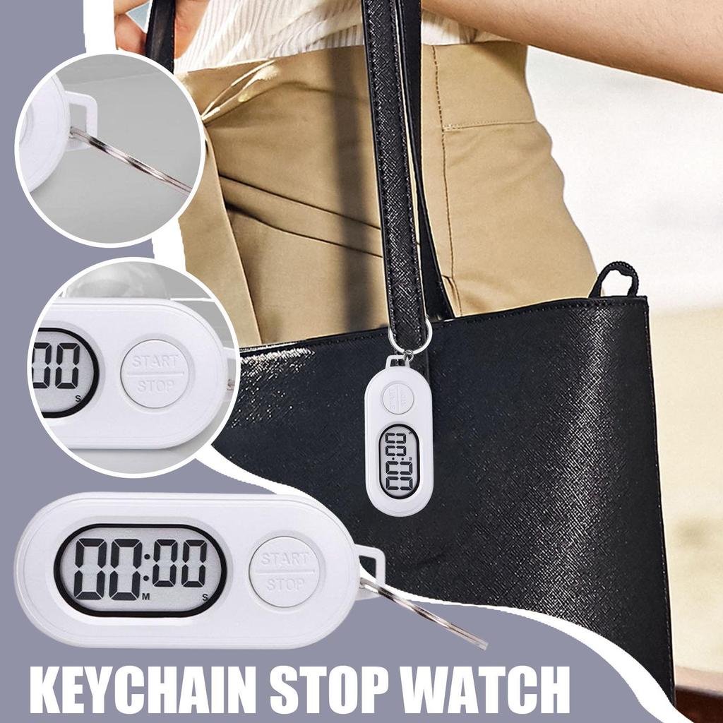 Stop Timer Clock Outdoor Sports Time Counter Watch Pocket Size Ornament Digital Countdown Clock Accessories for Cooking Training