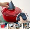 Heatproof Denims Triangular Pot Handle Cover Protectors Heat Insulated Skillets Pan Lid Grip Anti Scalding Oven Mitt