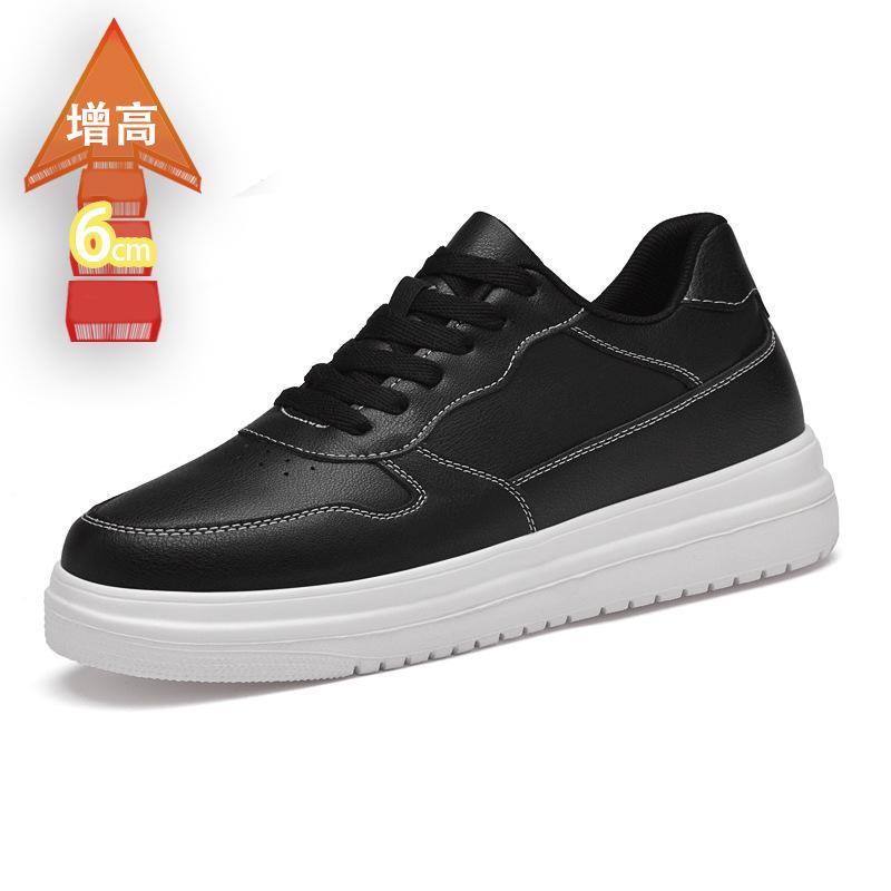 

Невидимое увеличение внутреннего роста на 8 см, туфли на платформе, белые туфли, туфли-маффины, низкий верх, поверхность из коровьей кожи, спортивная обувь, повседневная обувь 36