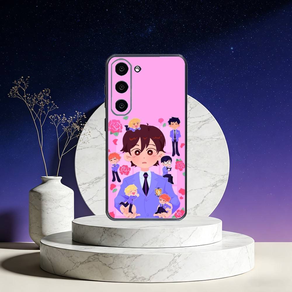 O-Ouran High School Host Club Phone Case For Samsung Galaxy A73,A72,A71,A70,A53,A52,A51,Others Soft Black Cover