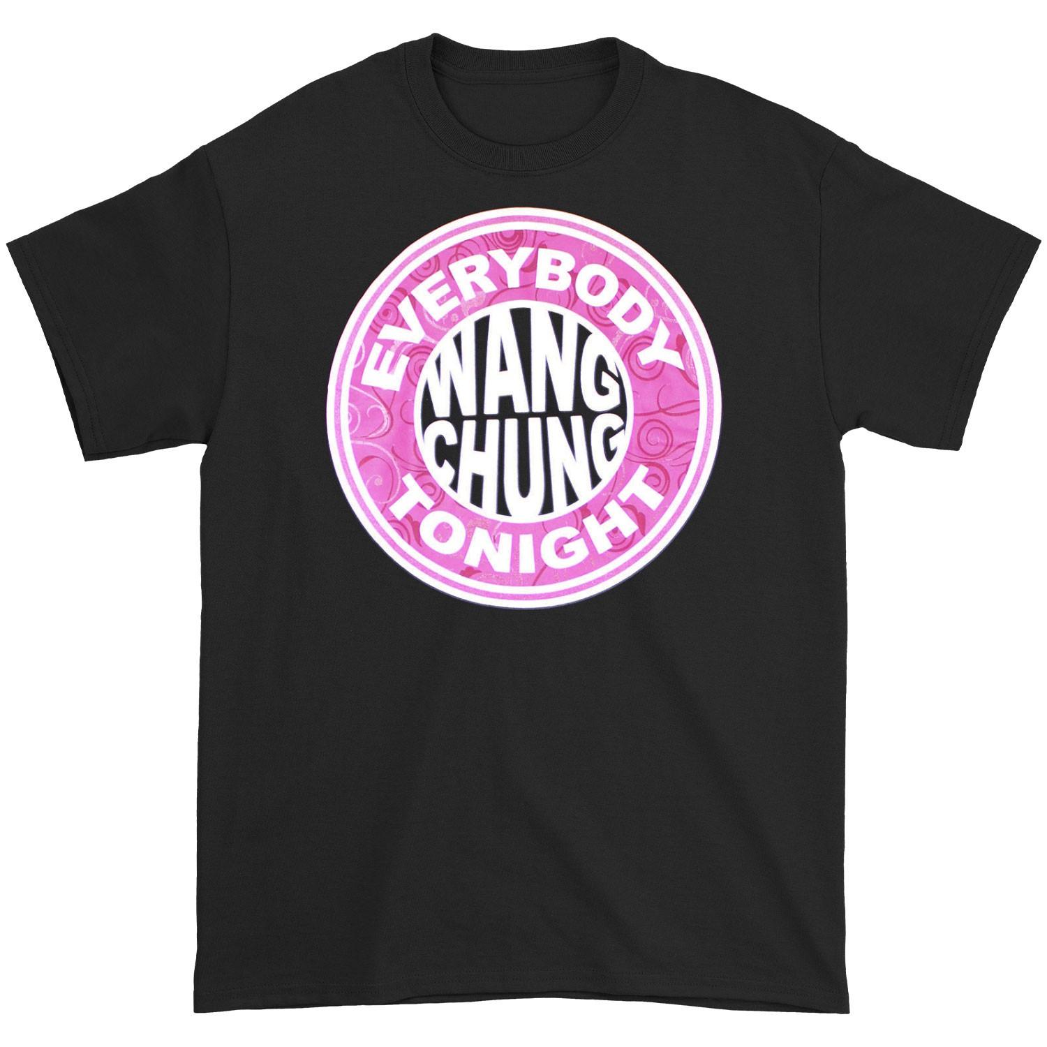 Men s Wang Chung Circles And Checks T-shirt Large Black 3XL