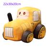 Simulation Tractor&Excavator Plush Toys Kawaii Car Dolls Stuffed Soft Vehicle Pillow Creative Christmas Birthday Gift for Kids