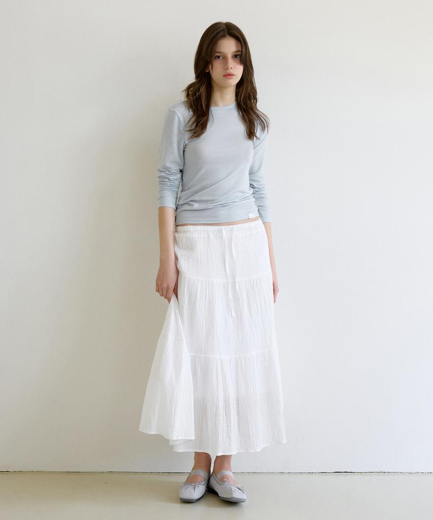 Letter From Moon Letters Routine Long Sleeve T-Shirt (Sky Blue)