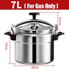 Aluminum 3L/4L/5L/7L Capacity Pressure Cooker Only for Gas Safe Explosion Proof Pressure Canner with Easy Lock Lid