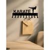 Karate Fighter Metal Wall Art Sports Gym Decor Dynamic Kick Design Premium Craftsmanship Home Office Man Cave Gift