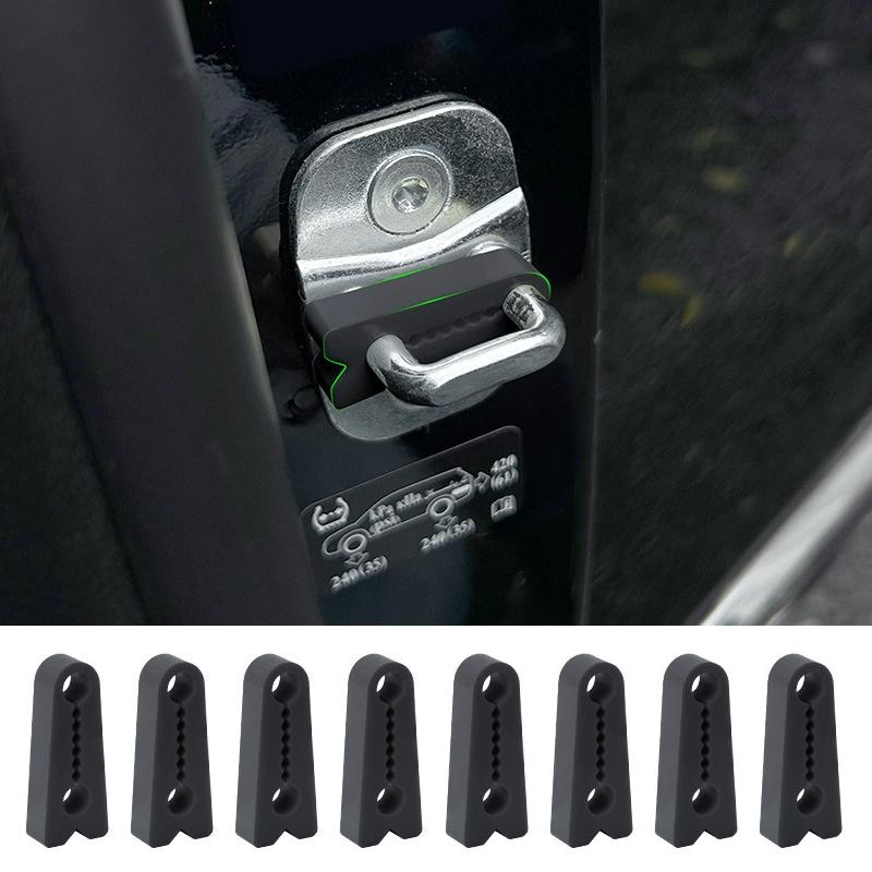 8pcs Sound Damper Car Door Lock Buffer Universal Deadener Seal Shock-Absorbing Protector чёрный