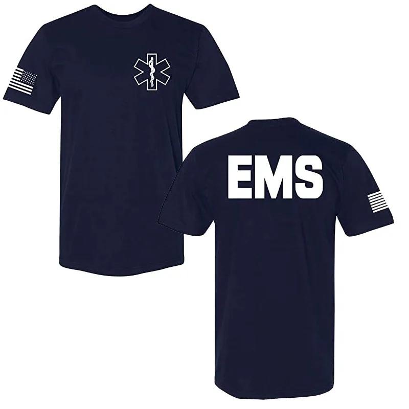 Law EnforceUnisext SECURITY Tee Police EMS FBI Fire Rescue Sheriff TwoSided TShirt 2026 Summer Unisexs Cotton Oversized Tshirt