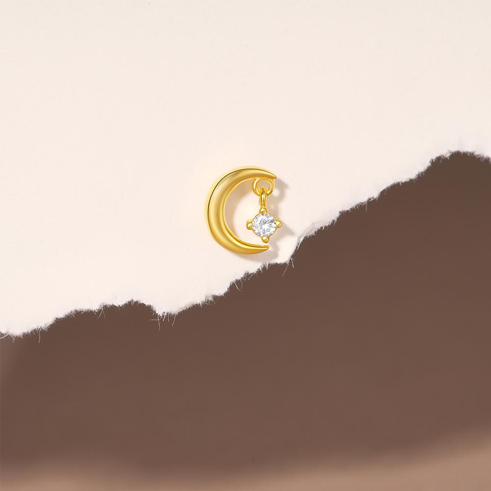 925 Silver Full Ear Dainty Piercing Ear Lobe Stud Earring for Women Helix Flat Earring Ear Bone Studs Fine Jewelry