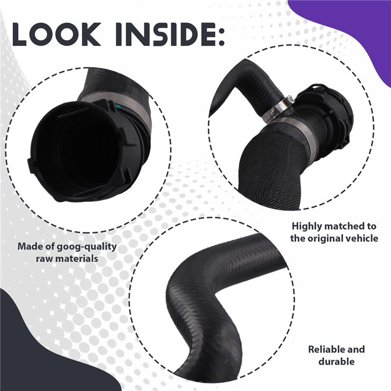 Car Lower Radiator Hose 17129894783 For BMW X5 X6 X7 - Coolant Water Pipe Vent Hose