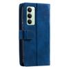 For Xiaomi Redmi 15 5G (Global) (169mm) Case 9 Card Slots Zipper Wallet PU Leather Phone Cover with Wrist Strap