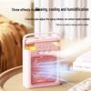 USB Rechargeable Desktop Humidifier Fan with Touch-Screen and Dual Mode