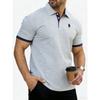 Herrpikétröjor Kortärmade - Skjortor för Herr Regular Fit, Vardagliga Atletiska Pikétröjor med Krage