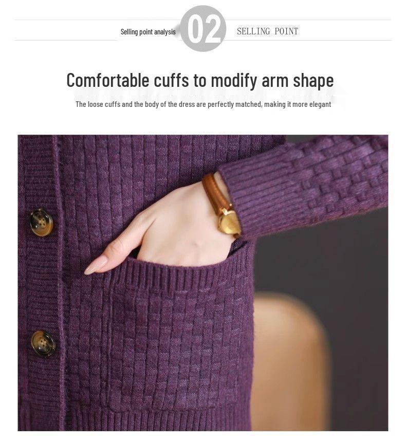 Women's Knitted Slimming Cardigan - Versatile, Stylish Short Outerwear for Autumn/Winter 2026