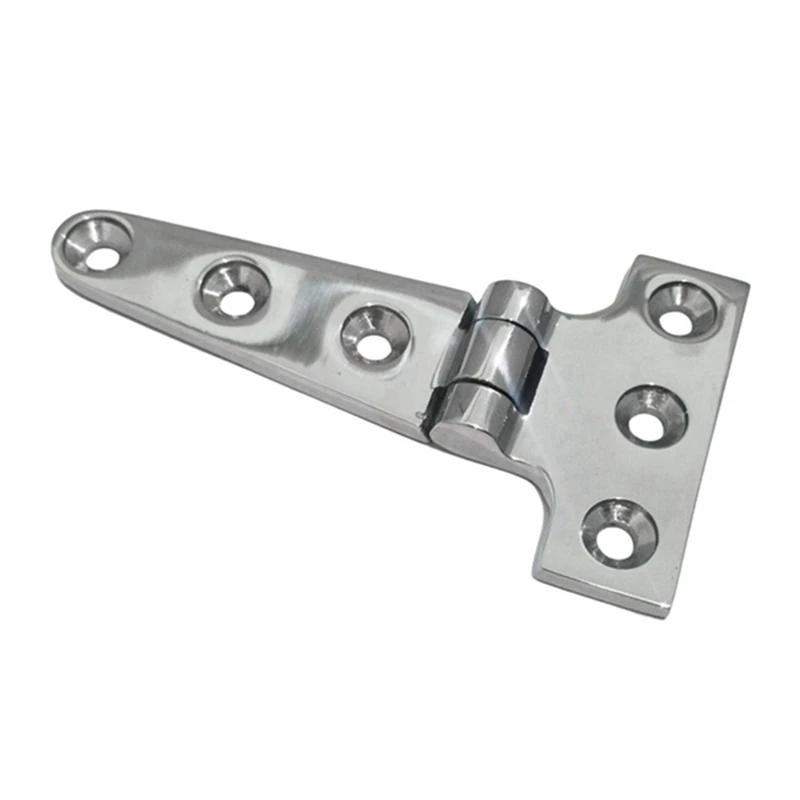 6 PCS Heavy Duty T Hinge 316 Stainless Steel Marine Grade Casting Hinge Door Hatch Hinge Boat серебряный