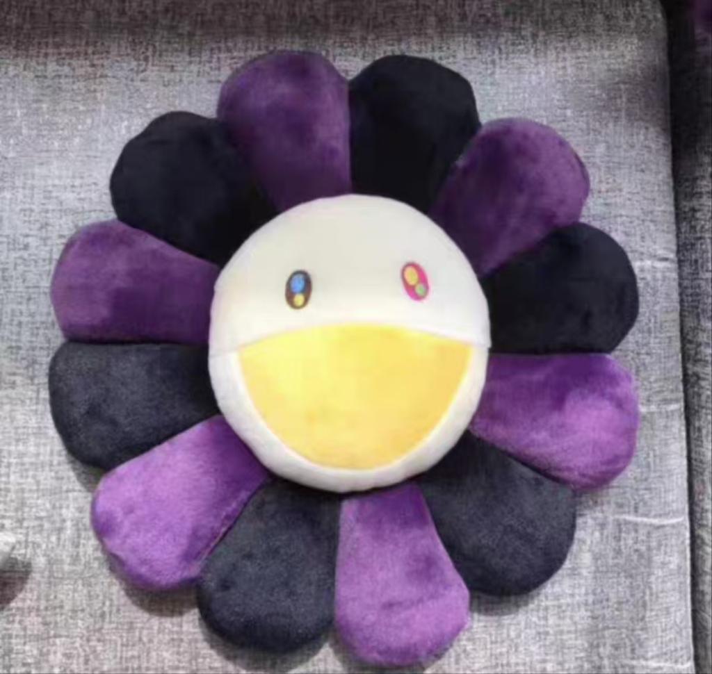 Rainbow Daisy Plush Pillow Sunflower Shaped Floor Game Mat Seat Cushion For Sofa Car Soft And Comfortable