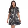 Womens/Ladies Faridda Printed Puff Sleeve Mini Dress
