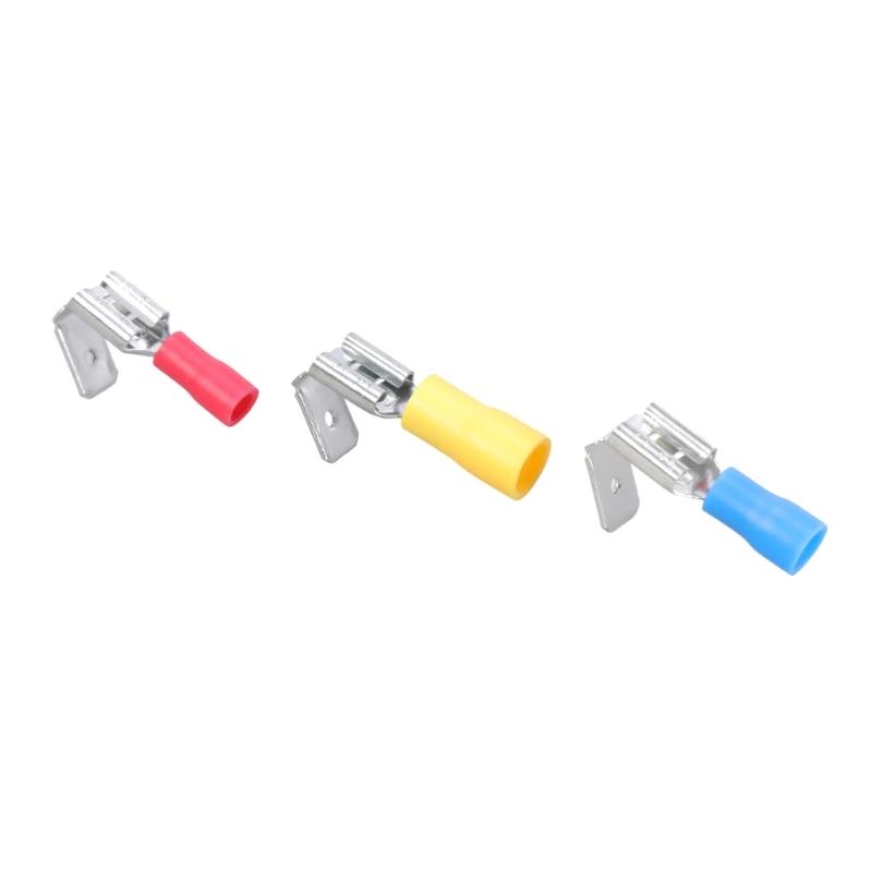 Pack Of 30/40 Quick Disconnect Piggybacks Spades Connectors Half Insulated Crimps Terminals Crimps Terminals Assortment set