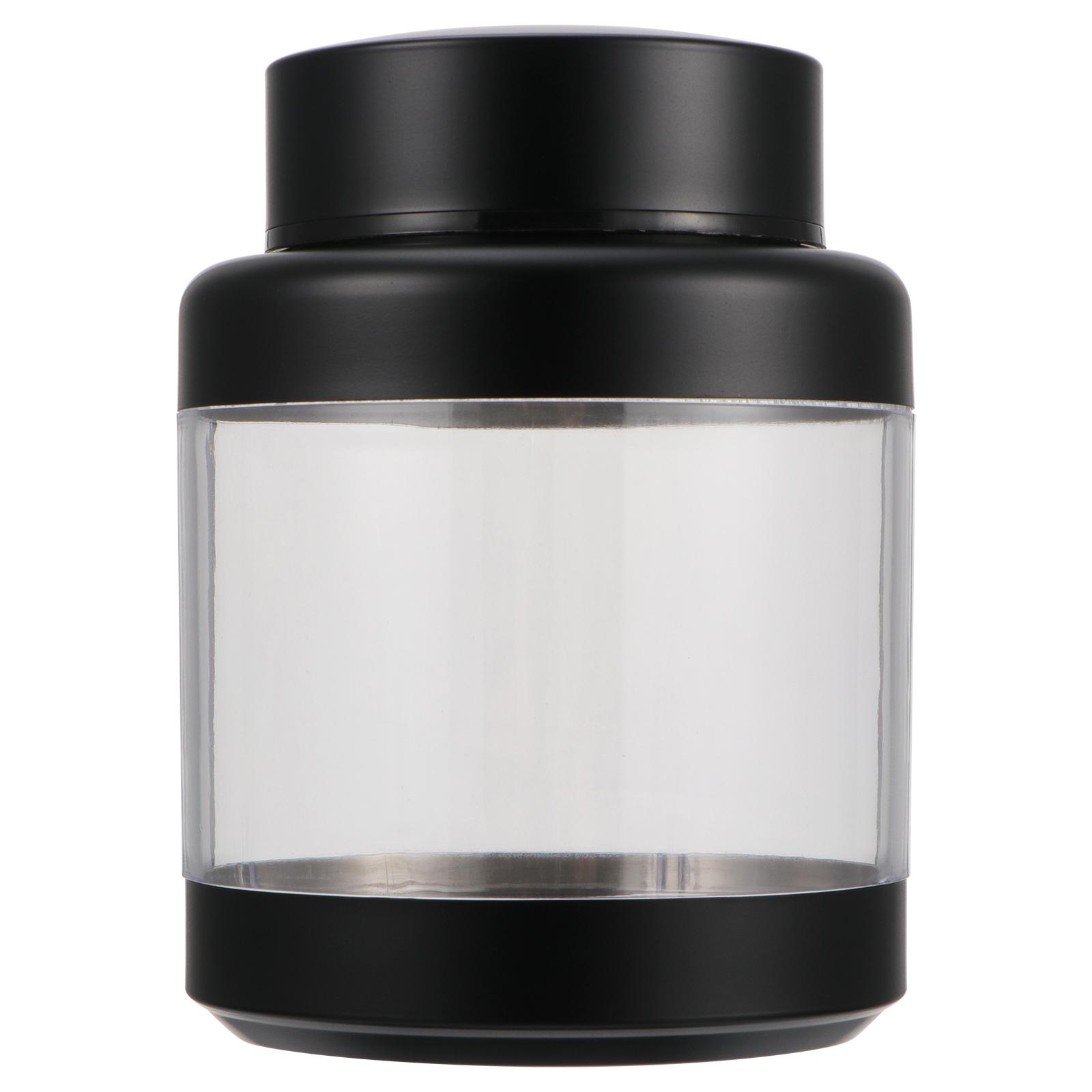 

Food Storage Jar Transparent Airtight Container For Coffee Tea Sugar Salt Dried Fruits Honey Kitchen Organizing Sealed чорний