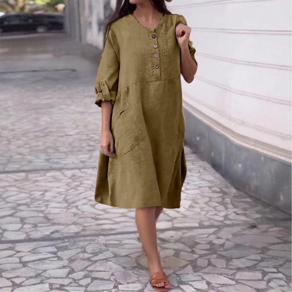 Women's Fashionable Casual -color Dress