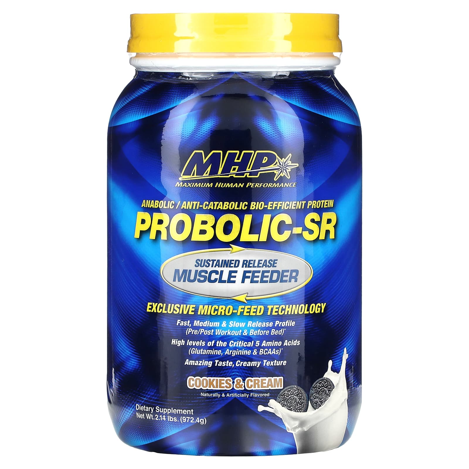 

MHP, Probolic-SR, Cookies and Cream, 2.14 lb (972.4 g)