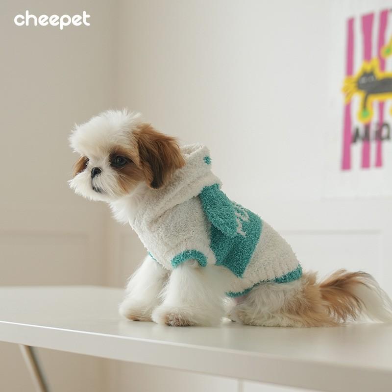 Warm Hooded Fleece Dog Sweater Small Breeds Outdoor Walking Pet Apparel