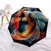 1 PC Automatic Folding Umbrella - Koi Fish Pattern, Portable & Foldable Design with 8 Ribs, Christmas Birthday Gifts