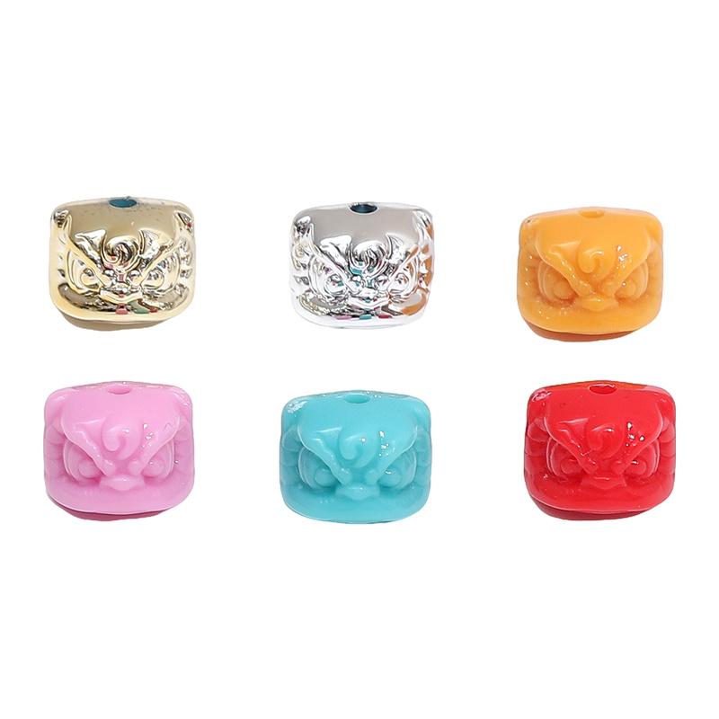 Acrylic Beads Lion Charms Beads For DIY Bracelet Necklace Jewelry Making