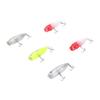5pcs Plastic Fishing Popper Lures Lifelike Hard Baits for Bass Tilapia Saltwater Freshwater 6.5cm 9g