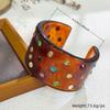 Vintage C-shaped Open Bracelet Resin Rhinestone Bracelet Temperament Chunky Bangle  Women