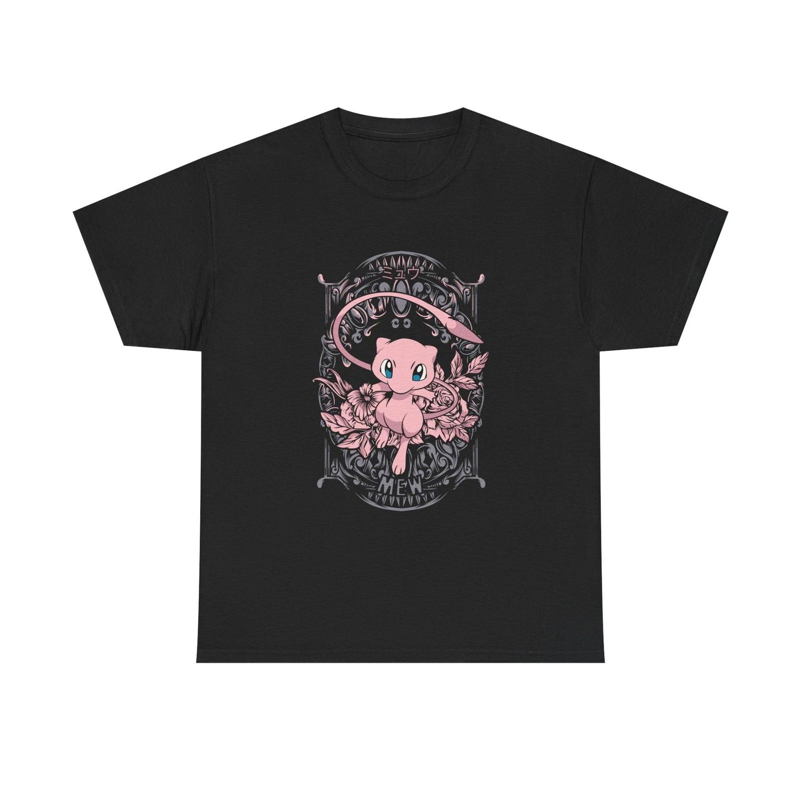 

Mew T-Shirt | Floral Frame, Cute Anime Style 2XL