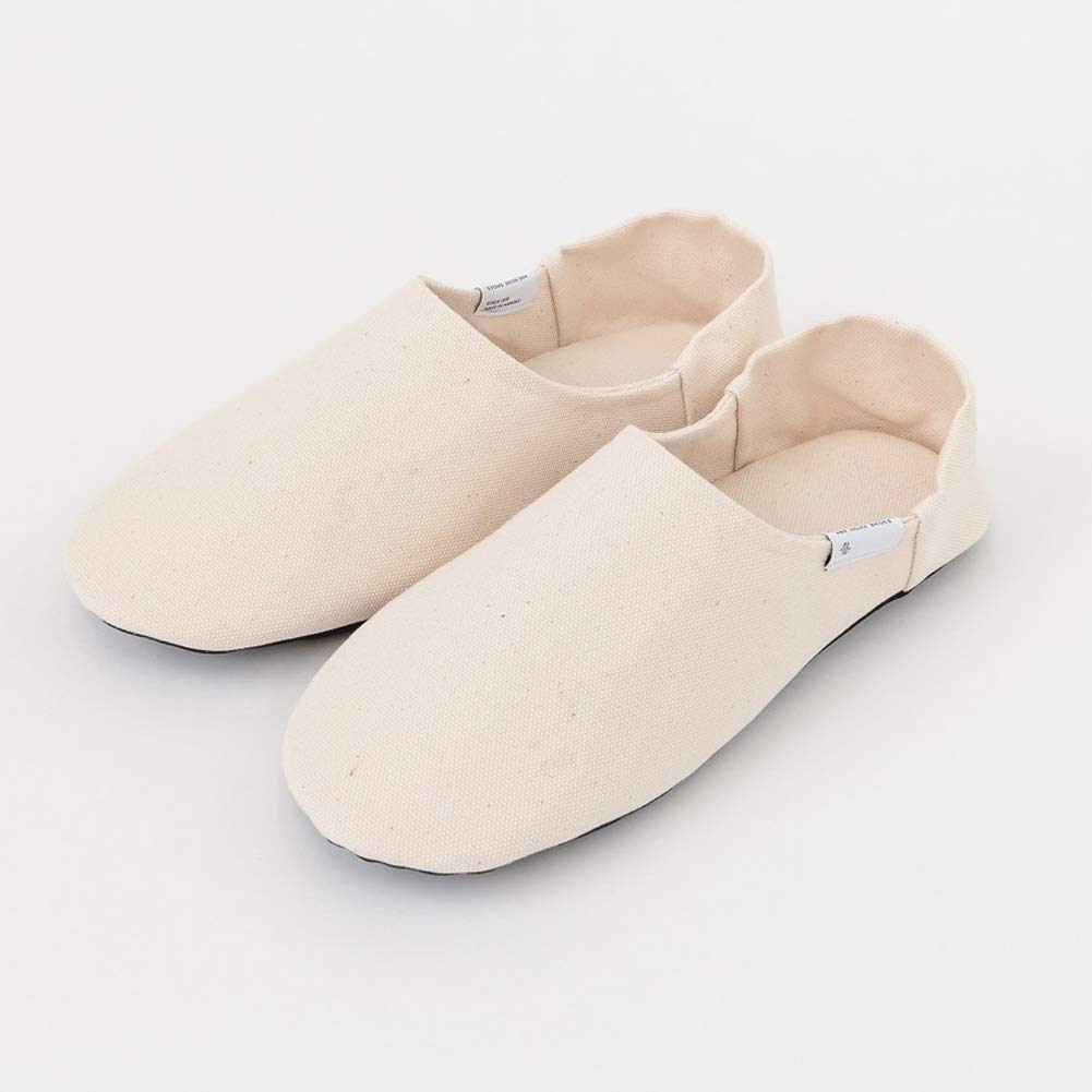 Canvas Naturlig HEM Babouche, Medium, 23-25cm, [ABE SHOES]