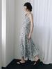 LOEUVRE Asymmetric Cowl Sleeveless Flower Dress Ss6Mo792-Lc