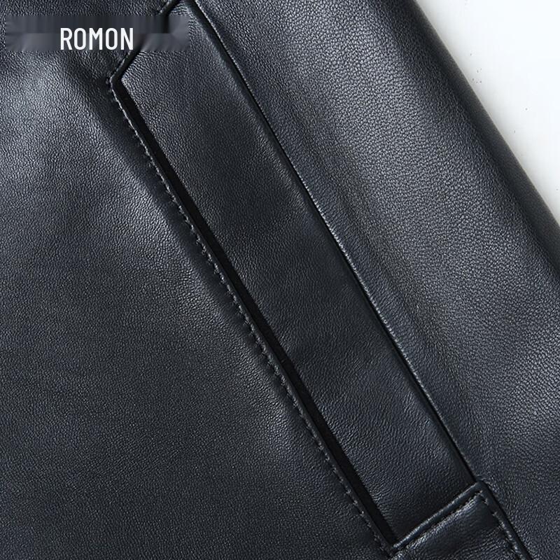 Romon Men's Sheepskin Leather Jacket