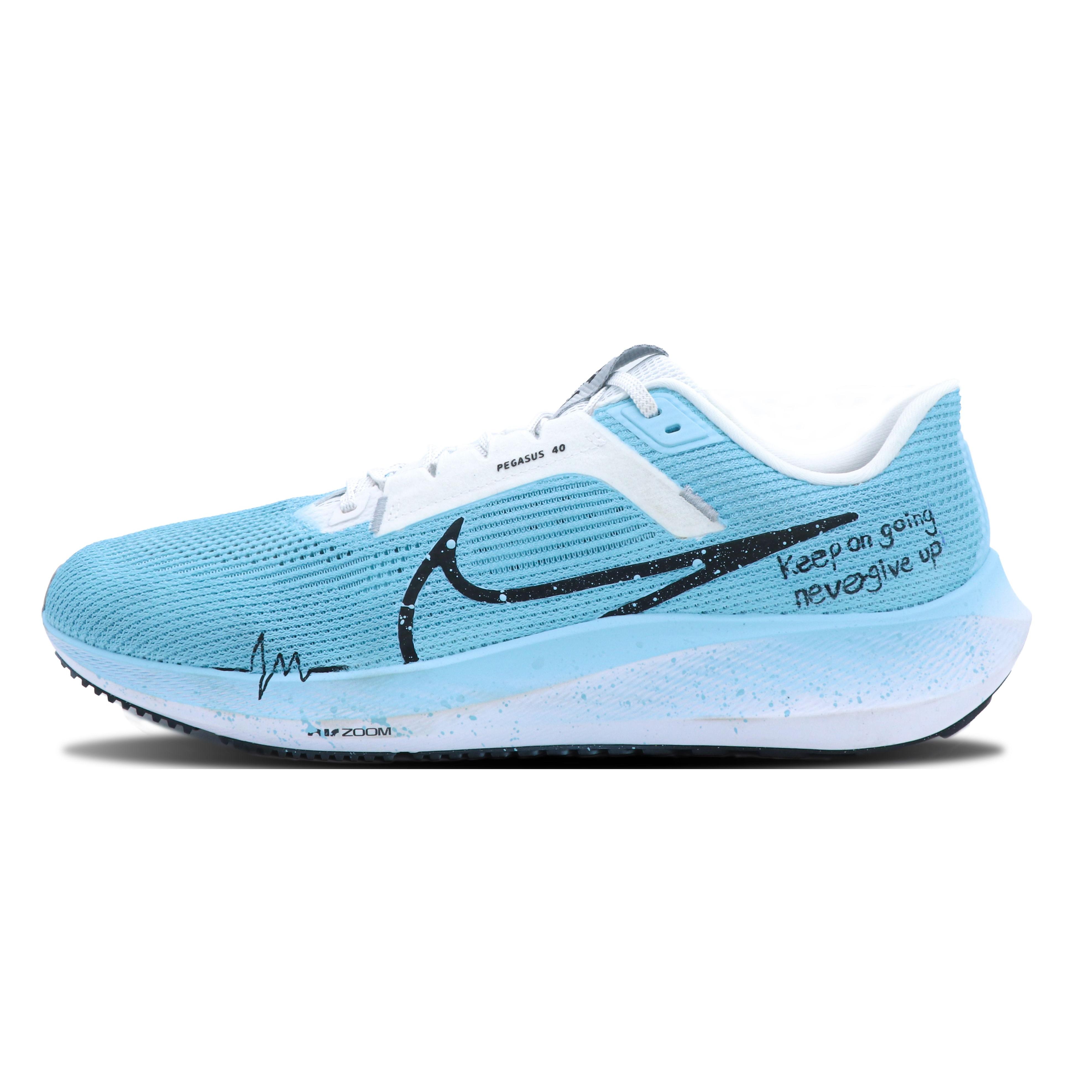 

Nike Air Zoom Pegasus 40 Mesh Cushioning Slip Resistant Abrasion Resistant Low top Casual Running Shoes Men s Blue DV3853-102(Team147-) 41