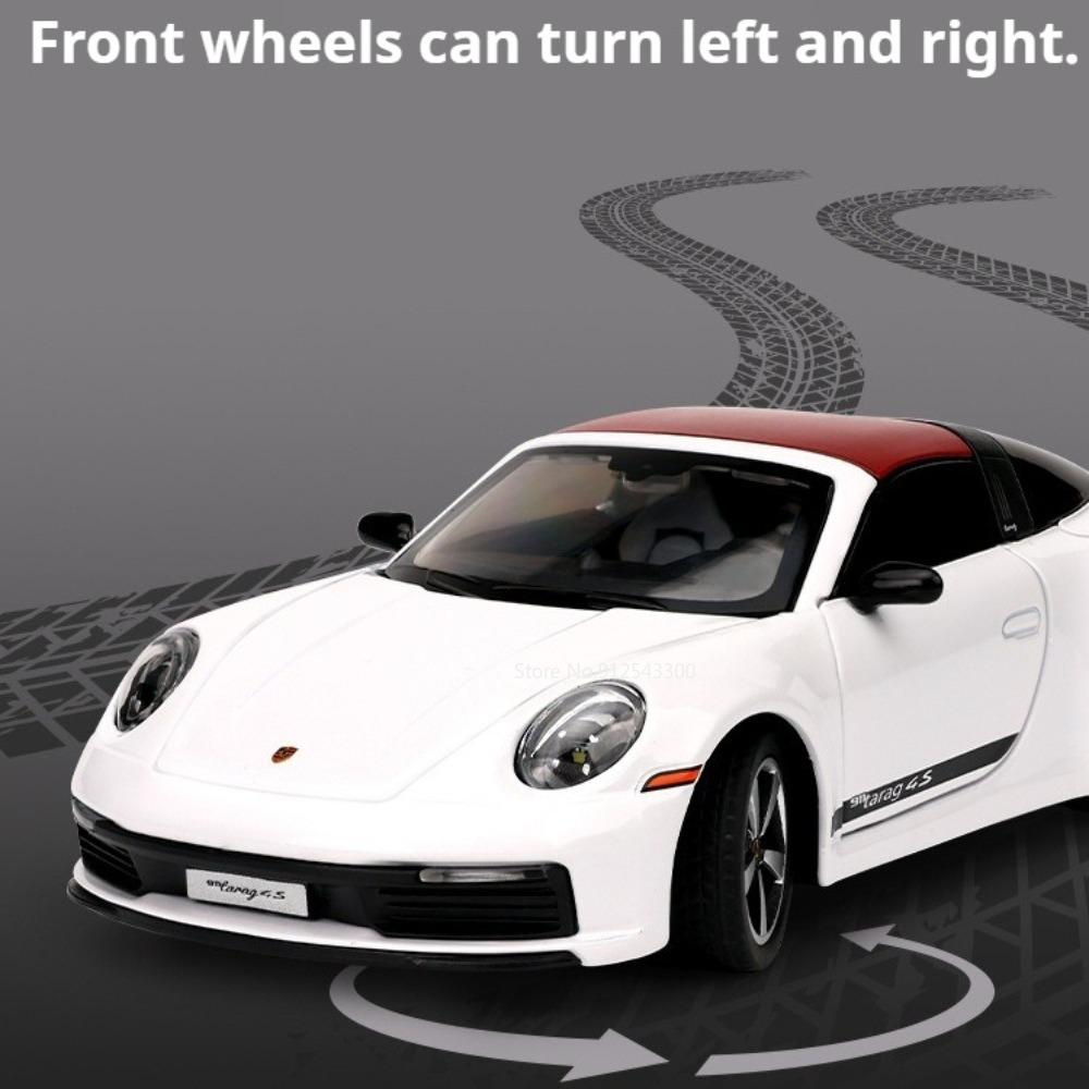 1:32 Scale 911 GT3RS Car Model Toy Doors Opened Alloy Body Cars Sound Light Rubber Tires Models for Kids Birthday Presents