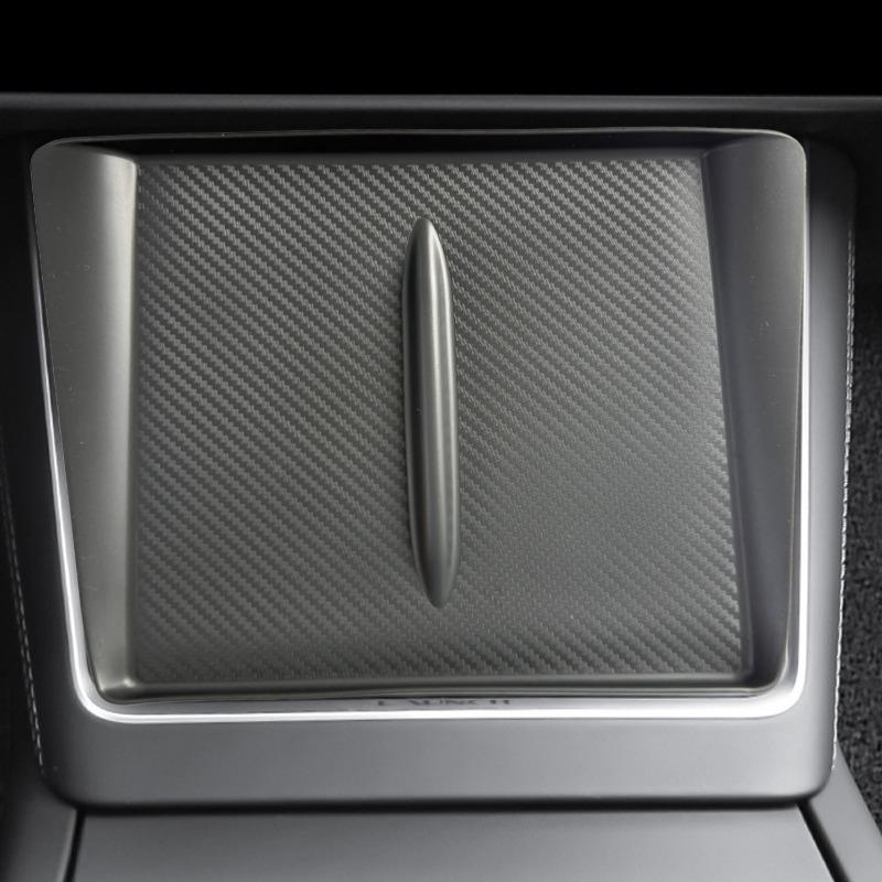 Silicone for Tesla Model Y Juniper/Launch 2026 Anti-skid Pad Wireless Charging Pad Car Phone Non-slip Charger Mat Protective