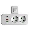 European Style Russian One To Many with USB Charging Conversion Socket  Central and Eastern European Standard Small Night Light Plug