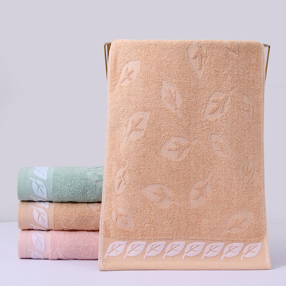 1 PC Cotton Towel Soft Absorbent Thickened Household Polyester Cotton Face Towel Cotton Towel Comfortable Textile Towels for The Home