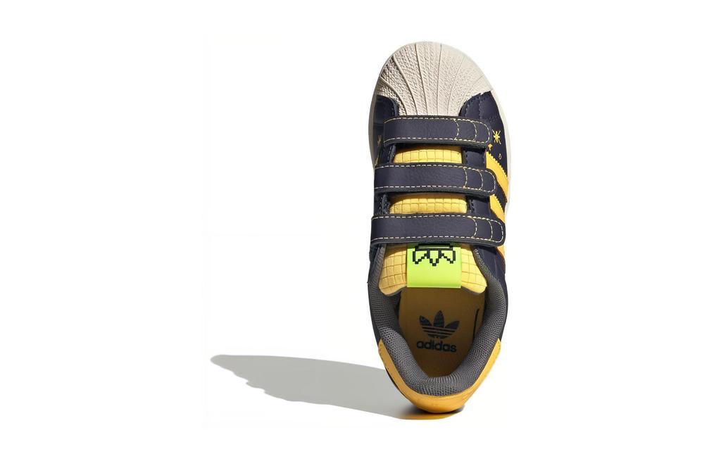Adidas Originals SUPERSTAR COMFORT CLOSURE Cushioning Abrasion Resistant Breathable Low top Kids' Skateboarding Shoes IF4321
